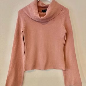 FRENCHI beautiful pink cowl neck sweater